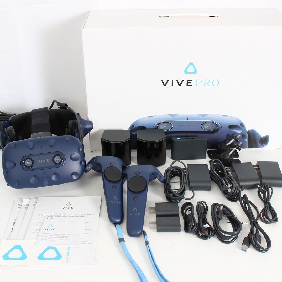 樂天商城 - 【お買い物マラソン！限定クーポン】HTC VIVE PRO フルセット 99HANW009-00 VR ヘッドマウントディスプレイ バイブ 本体 【中古】