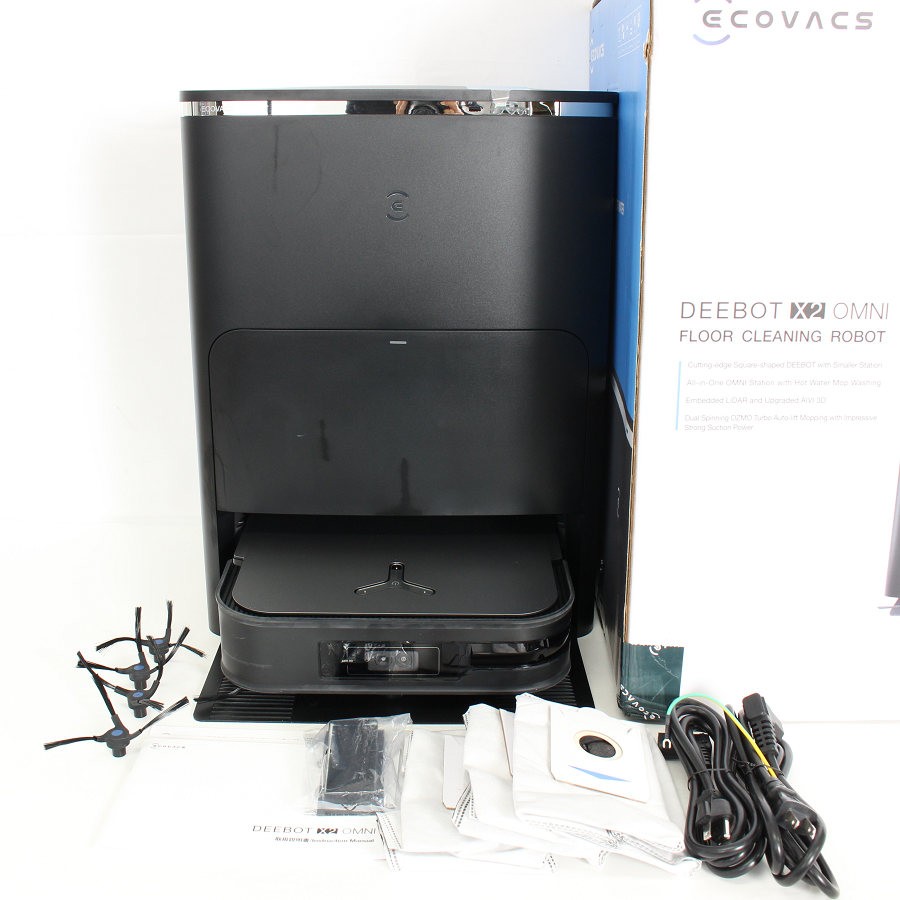エコバックス ディーボット ロボット掃除機 X2 OMNI DEX86 BK ブラック×シルバー(1台)