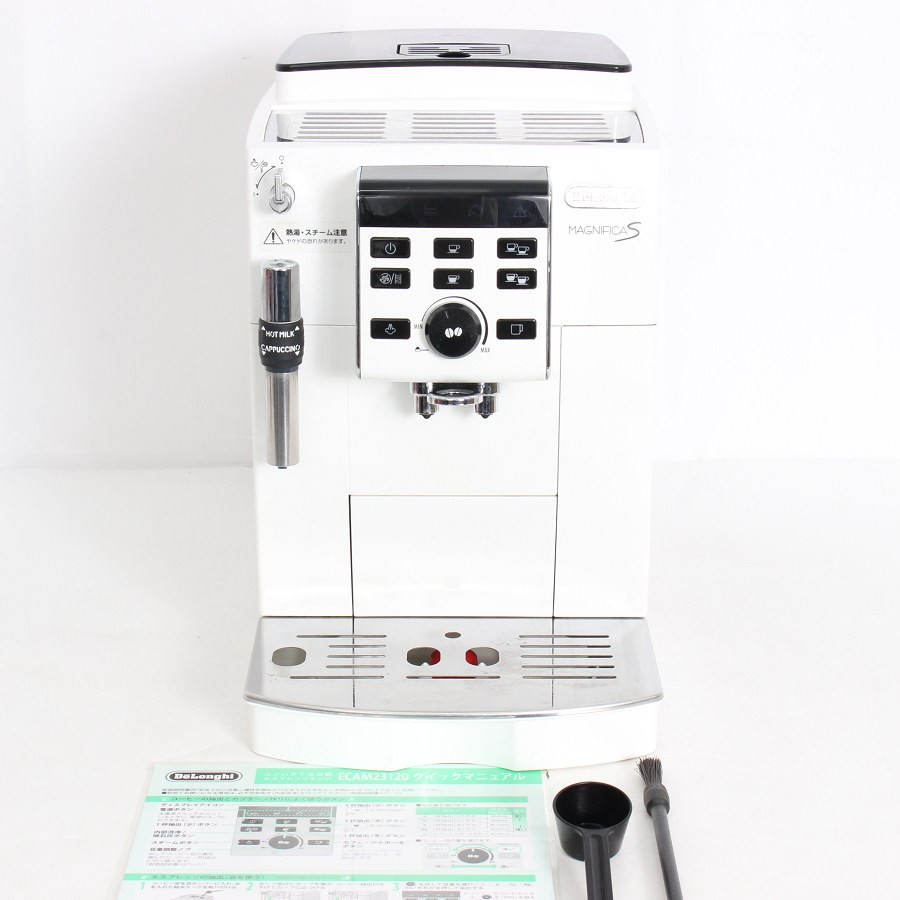 デロンギ マグニフィカS ECAM23120WN 全自動エスプレッソマシン コーヒーメーカー DeL ...