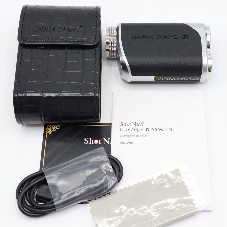 【美品】Shot Navi Laser Sniper RAYS GR ブラック GPS距離計測器 ショットナビ レーザースナイパー レイズ 本体 【中古】
