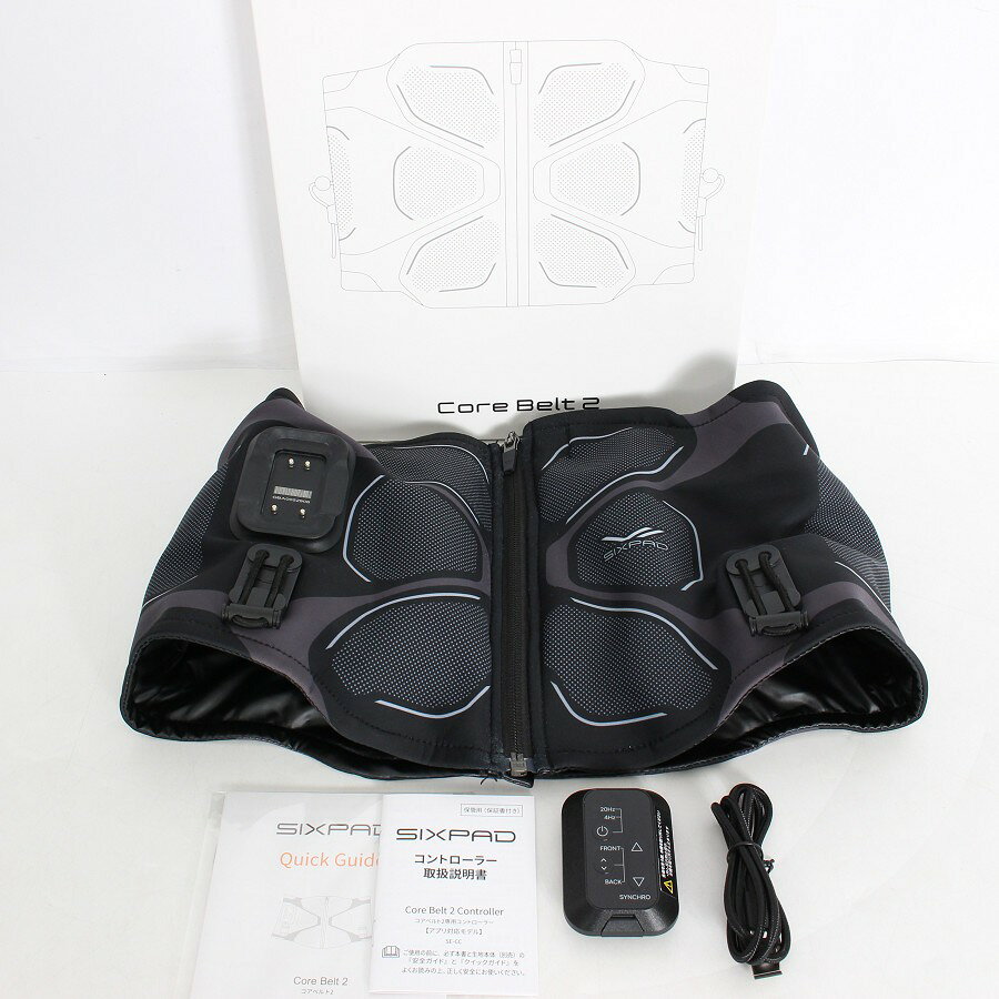 MTG SIXPAD Core Belt 2 SE-CB-03B-M ブラック リモコン付き Mサイズ シックスパッド コアベルト 本体 