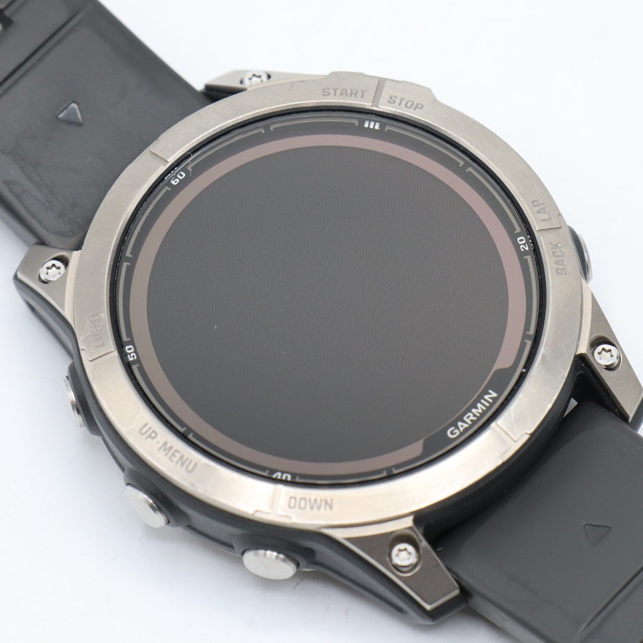 リファン楽天市場店のGARMIN fenix 7 Pro Sapphire Dual Power 010-02777-82 Ti Carbon Gray/Chestnut Leather Band スマートウォッチ ガーミン フェニックス プロ デュアルパワー 本体 【中古】｜アングル2