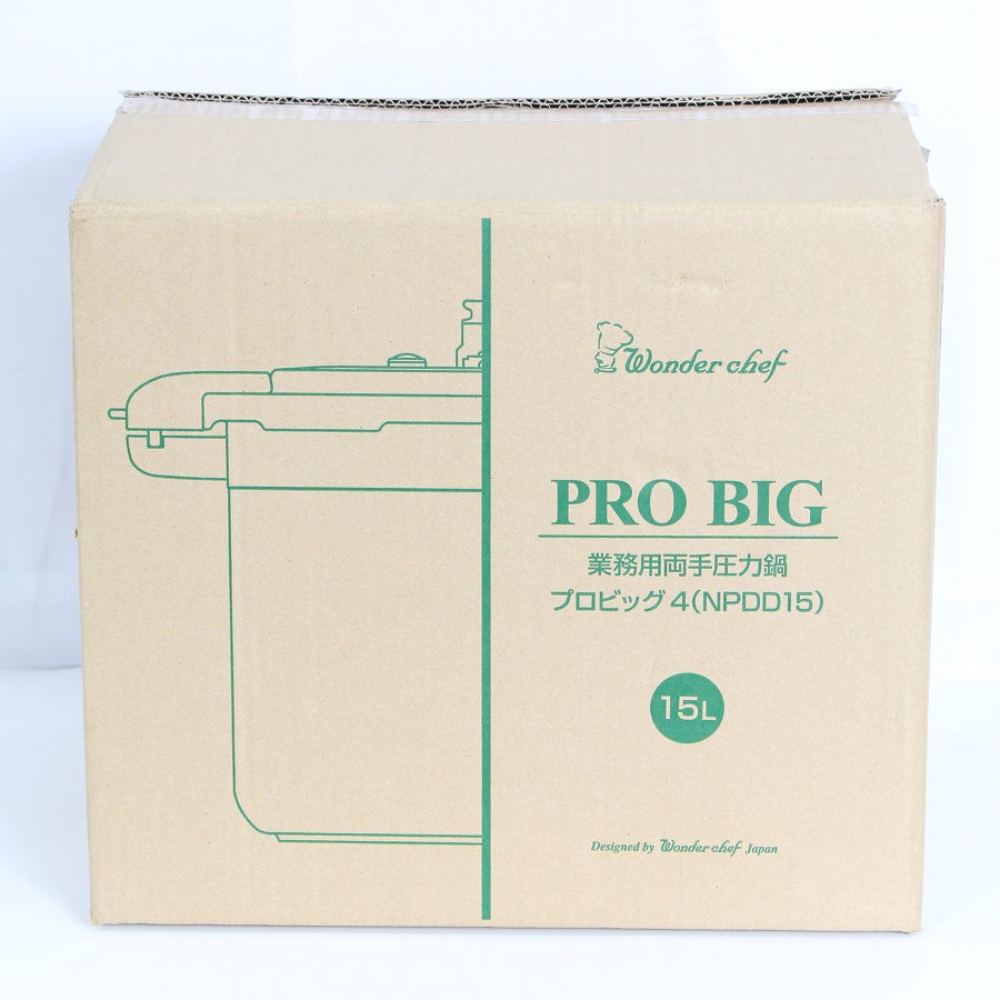 【未使用】ワンダーシェフ Pro Big 4 NPDD15 プロ仕様 両手圧力鍋 15L 610478 Wonder chef プロビッグ4 本体