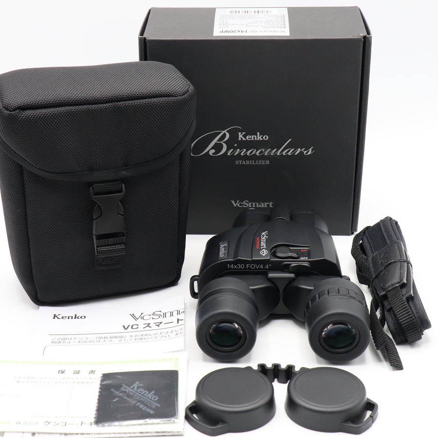 【美品】Kenko 防振双眼鏡 VC Smart 14×30WP 手振れ補正付 ケンコー・トキナー スマート 本体 【中古】