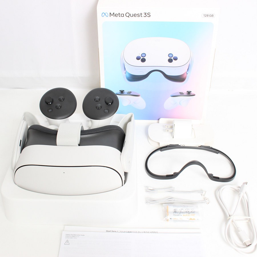 Meta Quest 3S 128GB VR ヘッドマウントディスプレイ ヘッドセット メタクエスト3S SK-1000204-01 Oculus 本体