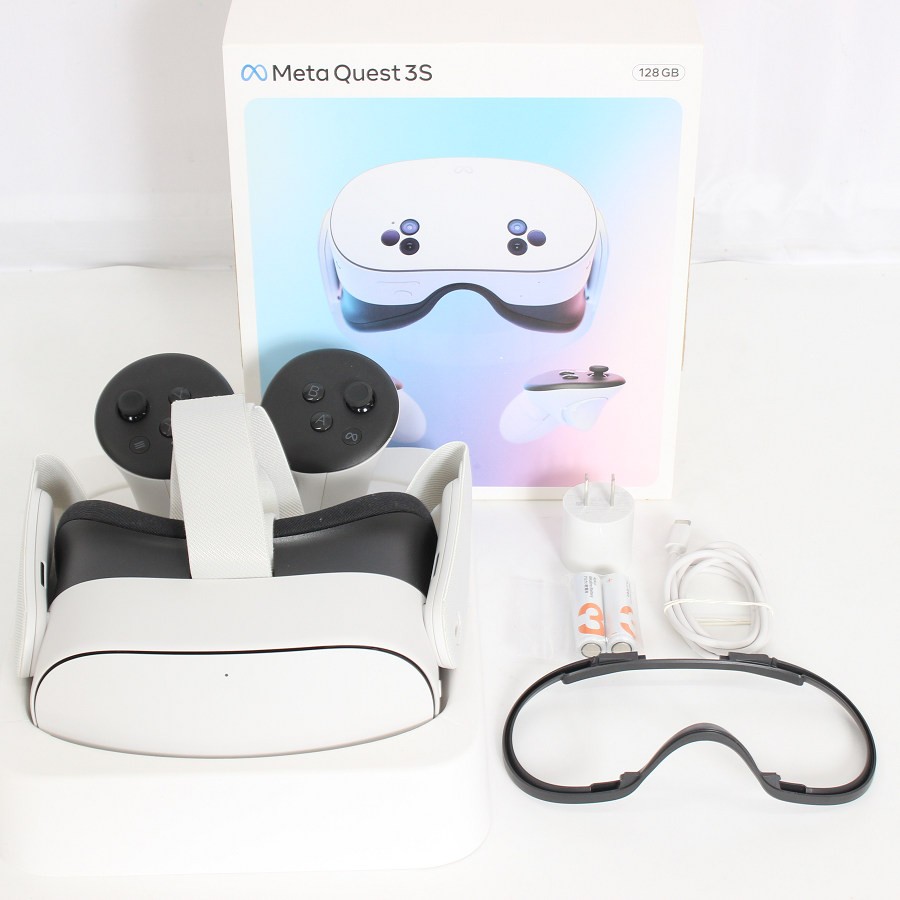 Meta Quest 3S 128GB VR ヘッドマウントディスプレイ ヘッドセット メタクエスト3S SK-1000204-01 Oculus 本体