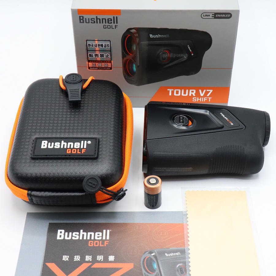【お買い物マラソン限定クーポン】【美品】Bushnell PINSEEKER TOUR V7 SHIFT JOLT ブラック ゴルフ用レーザー距離計 ブッシュネル ピンシーカーツアー シフトジョルト 本体 【中古】
