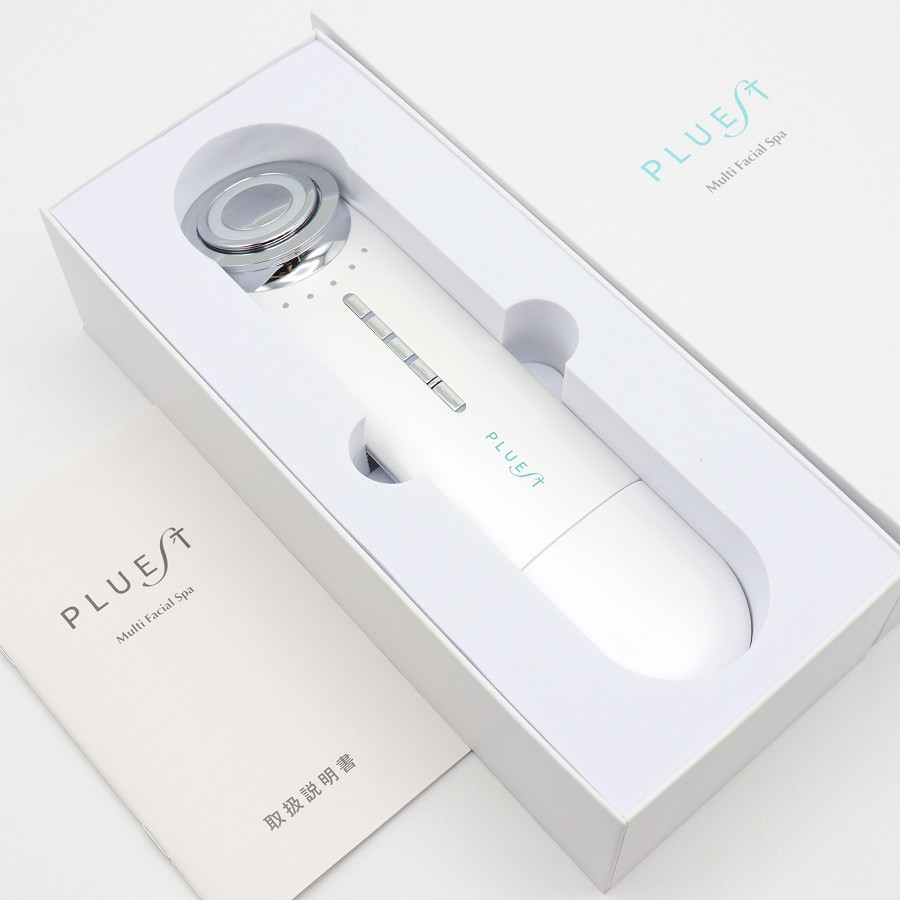 ■商品名 【美品】PLUEST マルチフェイシャルスパ 美顔器 リフトアップ ウォーターピーリング プルエスト 本体 ■商品状態 【A】大きなダメージもなく程度良好の美品 ・USED品ではございますが大きなダメージや汚れなどもなく状態の良い商品です。 ・充電ケーブルが付属しておりませんが、他のケーブル（Type-C）で代用可能です。 ・動作確認済みのためご購入後はすぐにご使用いただけます。 ・自社で梱包して発送いたします。 ※付属品は画像にあるものが全てとなります。 ■元箱・説明書について ・元箱：あり ・説明書：あり ・保証書：あり（印字なし） ■商品ランク説明 当店が定める商品ランクは下記の商品状態からランク分けをおこなっております。 【N】未使用品 【S】数回使用程度の美品 【A】大きなダメージもなく程度良好の美品 【B】一般的な使用感のある商品 【C】傷、汚れがあり使用感を感じるUSED品 【D】傷・汚れなどが多く見受けられる難有品 【E】ジャンク品 ■発送について ・佐川急便でお支払い確認後、2営業日以内に発送いたします。 ※沖縄県及び離島のお客様はゆうパックでの【着払い】となりますので予めご了承ください。 ■古物商許可証 【大阪府公安委員会：第621010150412号】 ■ご購入の前にお読みください ・当店の明らかな商品説明の記載ミス等でない限り、ご購入後の返金・返品等の対応はできません。 ・ご購入後、3日以上ご連絡が取れないお客様につきましては、誠に勝手ながら購入の意思なしと判断し、キャンセル扱いとさせていただく場合がございますので予めご了承ください。 ■返金・返品について ・購入した商品と異なる場合 ・説明欄に記載のない大きなダメージがあった場合 ・サイズや記載と違うお色の場合 ・初期動作不良があった場合 上記の内容に該当する場合のみ返金・返品をお受けいたします。 ※若干の状態の違いなどの個人的主観、ご注文間違いやスペックの認識の相違、思っていた商品と違うなど、個人的な理由での返品はお受けできません。 ■商品番号 063552