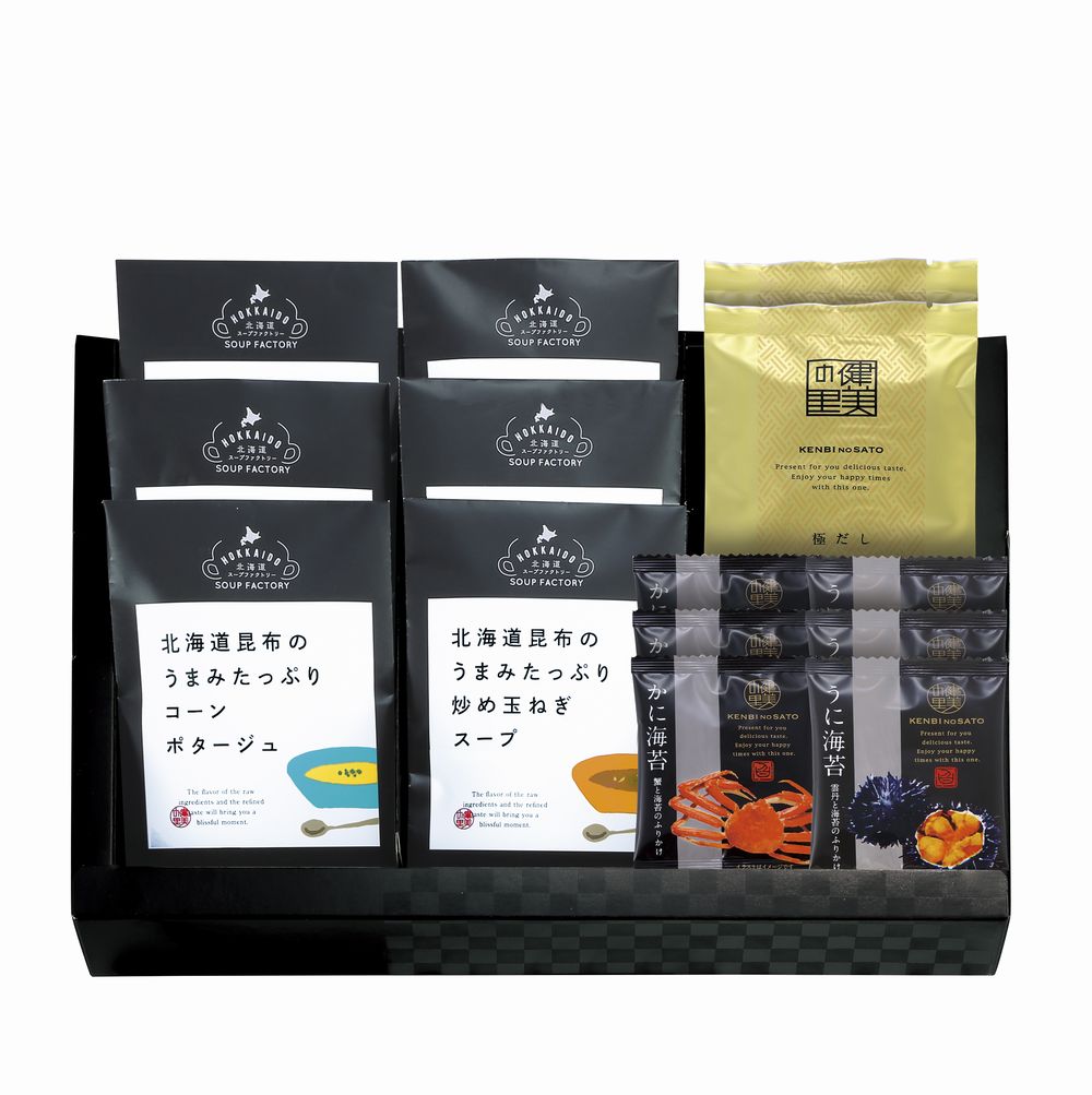 樂天商城 - 極だし&北海道昆布の旨みたっぷりスープB ギフト プレゼント 結婚 出産 内祝い お祝い 出産内祝い お返し お祝い返し 香典返し 引っ越し ご挨拶 快気祝い 入学 就職 退職 贈答品 HKUS-B1 ★