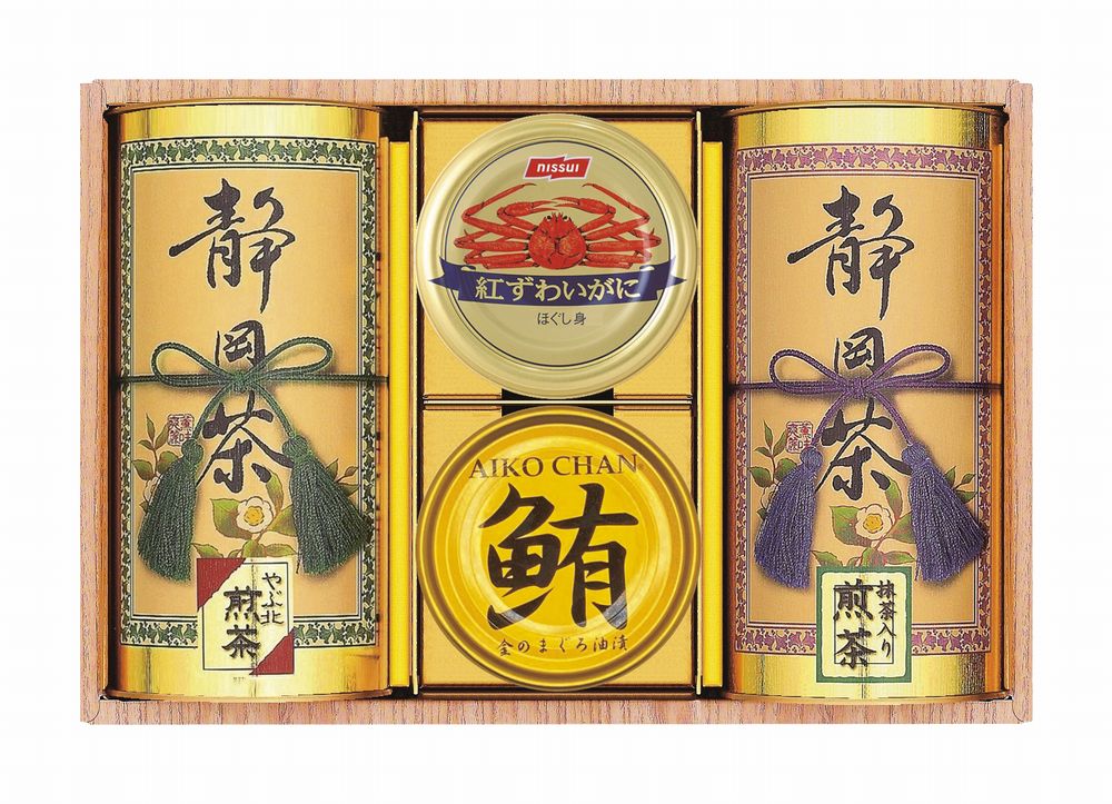 乐天商城 - 和彩撰（静岡茶・かに缶・ツナ） ギフト プレゼント 結婚 出産 内祝い お祝い 出産内祝い お返し お祝い返し 香典返し 引っ越し ご挨拶 快気祝い 入学 就職 退職 贈答品 CKT-50W ★