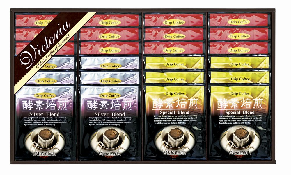 乐天商城 - VICTORIA COFFEE プレミアム 珈琲屋さんの酵素焙煎ドリップコーヒー ギフト プレゼント 結婚 出産 内祝い お祝い 出産内祝い お返し お祝い返し 香典返し 引っ越し ご挨拶 快気祝い 入学 就職 退職 贈答品 TV-300 ★
