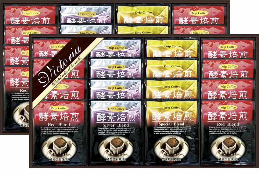 乐天商城 - VICTORIA COFFEE プレミアム 珈琲屋さんの酵素焙煎ドリップコーヒー ギフト プレゼント 結婚 出産 内祝い お祝い 出産内祝い お返し お祝い返し 香典返し 引っ越し ご挨拶 快気祝い 入学 就職 退職 贈答品 TV-400 ★
