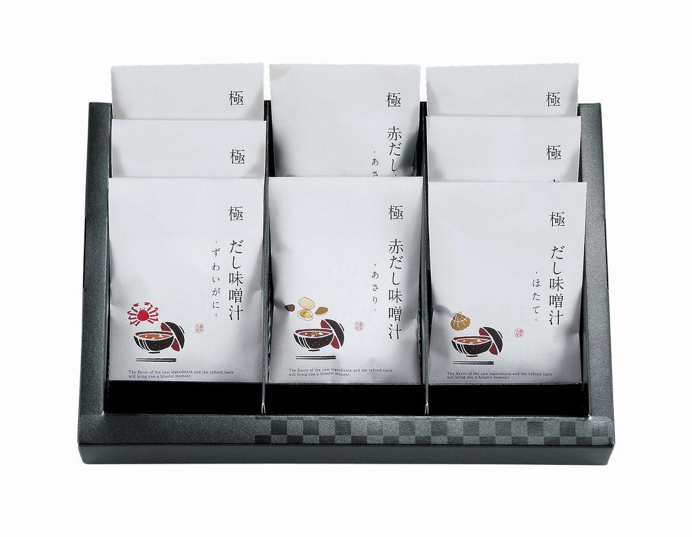 乐天商城 - 匠菴謹製 極だし Premium 海鮮の具入りお味噌汁 ギフト プレゼント 結婚 出産 内祝い お祝い 出産内祝い お返し お祝い返し 香典返し 引っ越し ご挨拶 快気祝い 入学 就職 退職 贈答品 KGP-058M1 ★