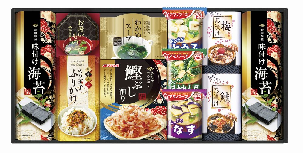 Instants - アマノフリーズドライみそ汁&食卓詰合せ ギフト プレゼント 結婚 出産 内祝い お祝い 出産内祝い お返し お祝い返し 香典返し 引っ越し ご挨拶 快気祝い 入学 就職 退職 贈答品 AMS-40 ★