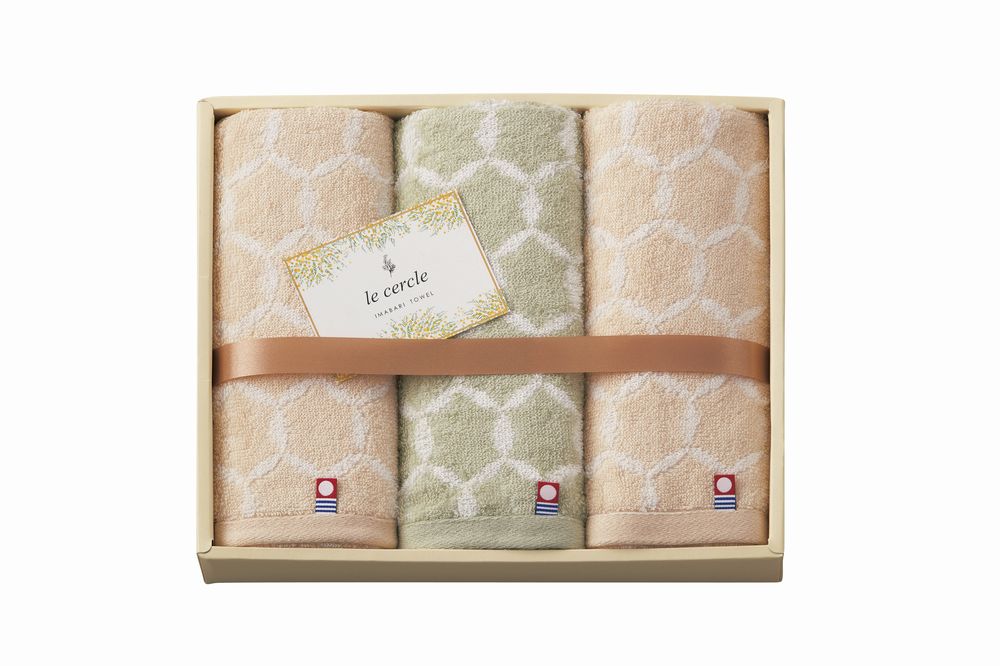 乐天商城 - ル・セルクル 今治産フェイスタオル3P ギフト プレゼント 結婚 出産 内祝い お祝い 出産内祝い お返し お祝い返し 香典返し 引っ越し ご挨拶 快気祝い 入学 就職 退職 贈答品 LC4135