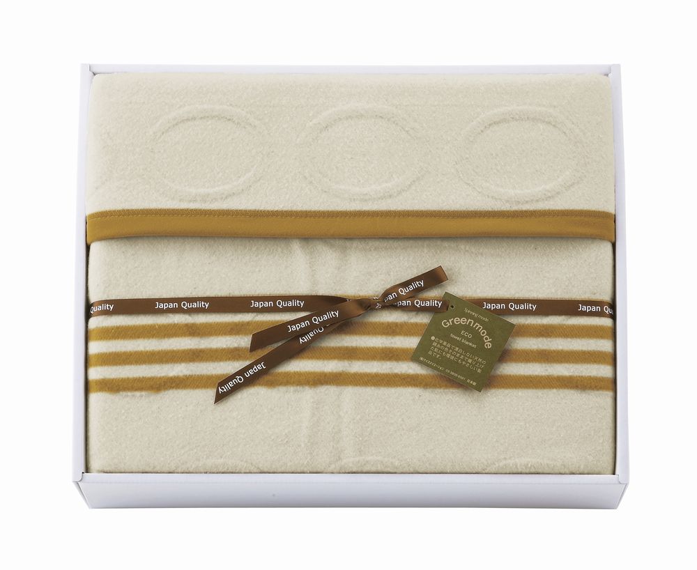 Silk Blankets - 日本製 綿毛布 エコドット シルク混綿毛布 ギフト プレゼント 結婚 出産 内祝い お祝い 出産内祝い お返し お祝い返し 香典返し 引っ越し ご挨拶 快気祝い 入学 就職 退職 贈答品 EDG10081U