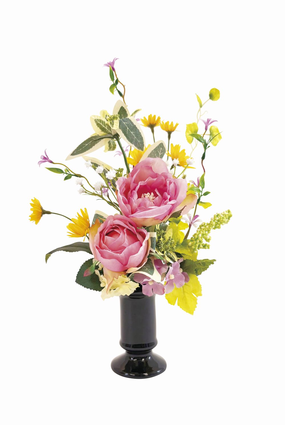 Yellow, Orange - SC触媒加工 アーティフィシャルフラワー供花 憩い ギフト プレゼント 結婚 出産 内祝い お祝い 出産内祝い お返し お祝い返し 香典返し 引っ越し ご挨拶 快気祝い 入学 就職 退職 贈答品 25-bukka-35p
