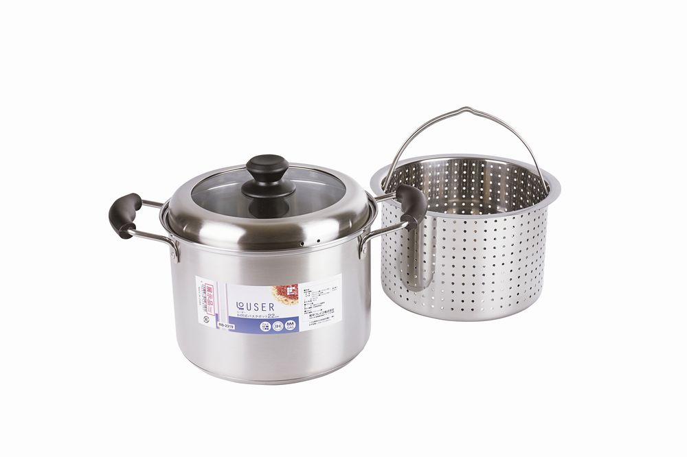 Ih Incompatible - ローザー IH対応パスタポット22cm（ガラス窓付蓋） ギフト プレゼント 結婚 出産 内祝い お祝い 出産内祝い お返し お祝い返し 香典返し 引っ越し ご挨拶 快気祝い 入学 就職 退職 贈答品 RB-2319