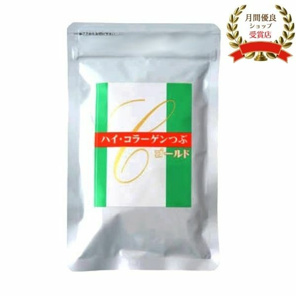 商品情報商品説明ハイ・コラーゲン つぶ ゴールド　120粒入り一日の摂取目安：8粒加齢と共に不足する8種の成分を厳選し、バランスよく配合。◎コンドロイチン硫酸体内に存在する成分。保水力に優れ、なめらかさや、しなやかな生活をサポート。◎グルコサミンスムーズで力強い歩みを助ける、アクティブサポート成分。快適な毎日を応援。◎コラーゲン美容に欠かせない成分。ハリのある生活をサポート。◎プロテオグリカン優れた保水力と弾力で、スムーズな毎日をサポート◎カルシウムHMBアスリートも注目の体に欠かせない健康成分。力強さを支え、アクティブな毎日をサポート。◎ヒアルロン酸潤いをケアし、みずみずしい毎日に。◎アセロラ天然のビタミンCがたっぷり。毎日の美容と健康の維持をサポートする有用成分。◎黒ゴマ良質なタンパク質やビタミンEが豊富。健やかな毎日をサポートします。名称ムコ多糖タンパク含有食品　原材料名サメ軟骨抽出物（コンドロイチン硫酸、ll型コラーゲン含有）、イヌリン、鶏冠抽出物（ヒアルロン酸含有）、アセロラ粉末、黒ゴマ粉末、麦芽糖、カルシウムHMB、金時ショウガ末、鮭鼻軟骨抽出物（プロテオグリカン含有）、グルコサミンお召し上がり方1日8粒位を目安に、ぬるま湯や牛乳などでかまずにお召し上がりください。保存方法高温多湿・直射日光を避け、できるだけ涼しいところに保存してください。販売元株式会社 快適生活クラブ文責株式会社レガーロ 03-5464-3005　ハイ・コラーゲン つぶ ゴールド 120粒 コラーゲン サプリ コラーゲン サプリメント プロテオグリカン コンドロイチン カルシウムHMB ヒアルロン酸 アセロラ 黒ゴマ コラーゲン ハイコラーゲン HIGH COLLAGEN GOLD 2