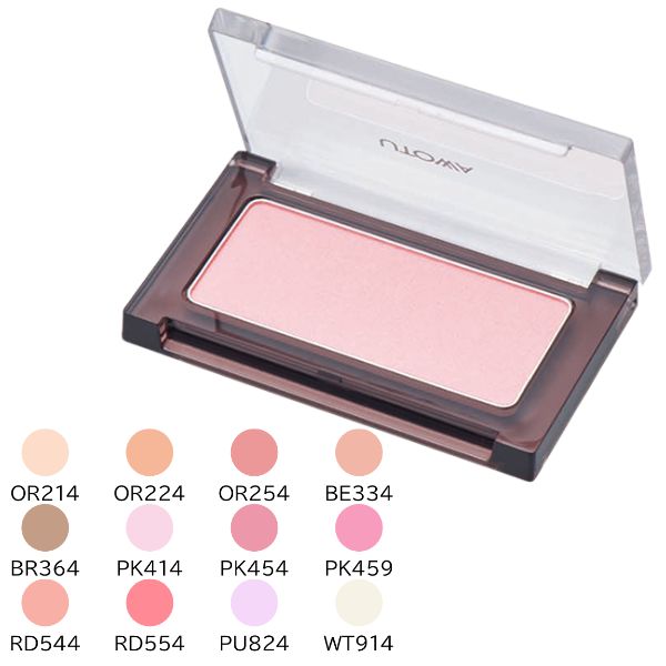 ウトワ チークカラー 全12色 utowa ウトワ化粧品 コスメ 頬紅 ほお紅 チーク パウダーチーク 透明感 健..