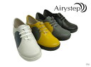 Airy step エアリーステップ 92-916 レザーシューズ フラットシューズ ファスナー 4E 幅広 レディース レザー シューズ 本革 正規品 日本製(4)
