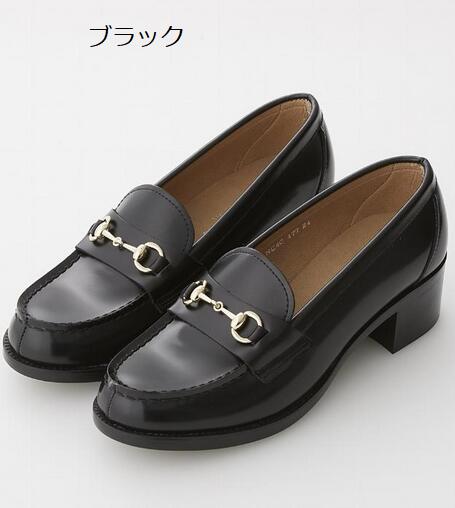 HARUTA ハルタ 477 レディース ヒールアップ ビットローファー 本革 ゆったり 幅広 3E ローファー 靴 ..