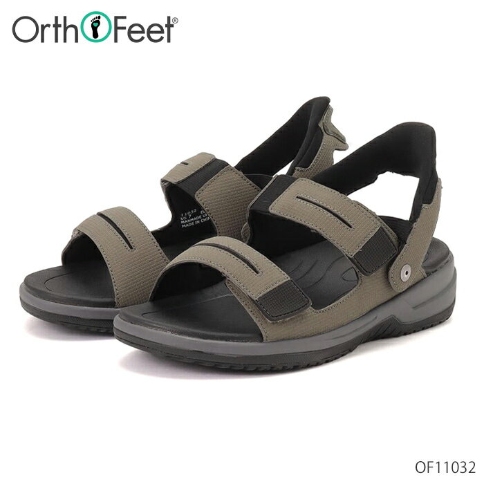 オーソフィート Orthofeet ネプチューン NEPTUNE ミディアム ワイド OF11032 マイクロファイバー メンズ サンダル 2E 3E 幅広 ハンズフリー ベルトタイプ ヒールストラップ シューズ 靴 速乾