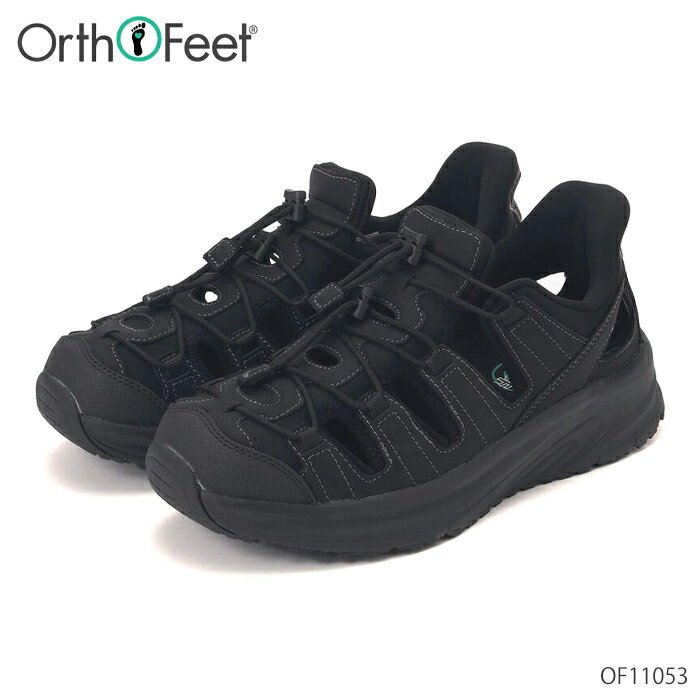 オーソフィート Orthofeet サターン SATURN ミディアム ワイド OF11053 ナチュラルレザー テキスタイル メンズ サンダル ハンズフリー 2E 3E 幅広 ひも付き シューズ 靴