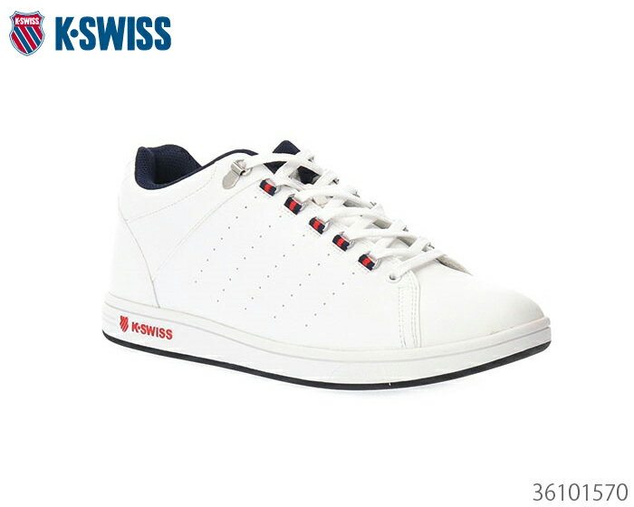 楽天高級靴有名メーカー店REGALOケースイス K-SWISS KS 100 2KSU-100 ホワイト/ネイビー/レッド ローカット スニーカー 正規品 新品 ユニセックス 靴