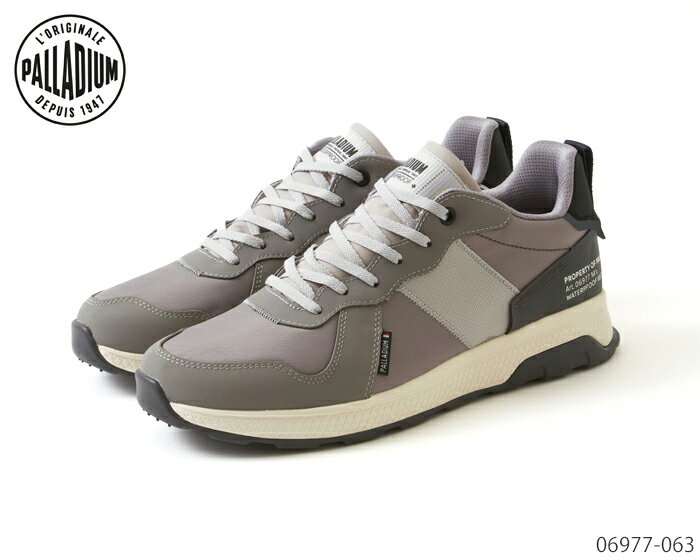 PALLADIUM パラディウム AX_EON RETRO SPLY WP+ 06977 063 防水 レイン スニーカー メンズ GRAY FLANNEL