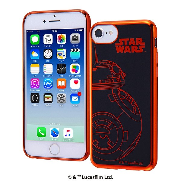 【ポイント10倍※要エントリー】iPhone8 iPhone7 iPhone6s iPhone6 スマホケース スターウォーズ カバー BB-8 ダース・ベイダー スター・ウォーズ 最後のジェダイ メタリック TPUソフトケース | かわいい おしゃれ 可愛い 人気 携帯ケース 便利 カバー ケース