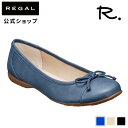 【公式】 R. S02C リボン付きフラットシューズ ネイビー フラットシューズ レディース アールドット REGAL CORPORATION リーガル コーポ...