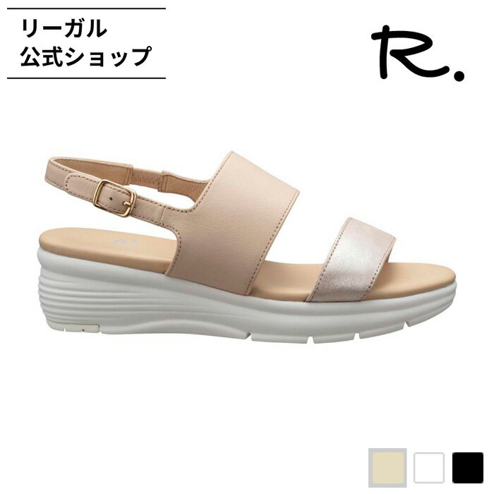 SALE 【公式】 R. S12C 厚底ウエッジサンダル ベージュ サンダル レディース アールドット REGAL CORPORATION リーガル コーポレーション | 軽い ベルト バックベルト ウエッジ 履きやすい 本革 厚底サンダル シューズ レディースシューズ レザーサンダル ウエッジ