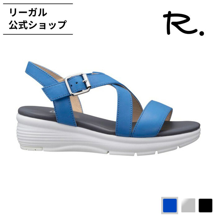 SALE 【公式】 R. S13C 厚底ウエッジサンダル ブルー サンダル レディース アールドット REGAL CORPORATION リーガル コーポレーション | シューズ 本革 カジュアル 靴 レディースサンダル レディースシューズ レザーサンダル ウエッジソール 厚底サンダル