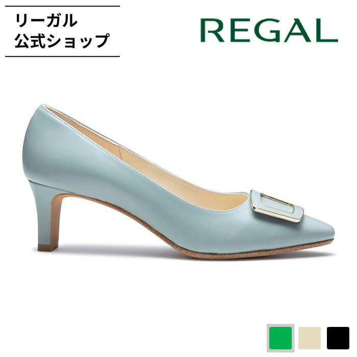 SALE 【公式】 REGAL F20R バックルパンプス ライトグリーン パンプス レディース リーガル(4)