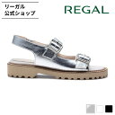 【公式】 REGAL F28R ダブルバックルサンダル シルバー サンダル レディース リーガル | アウトドア ダブルベルト バックル メタリック レディース...