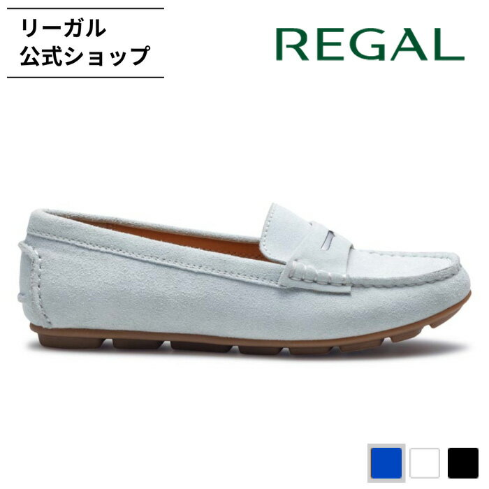 Rakuten - 【公式】 REGAL F89R ドライビングタイプシューズ ライトブルースエード フラットシューズ レディース リーガル