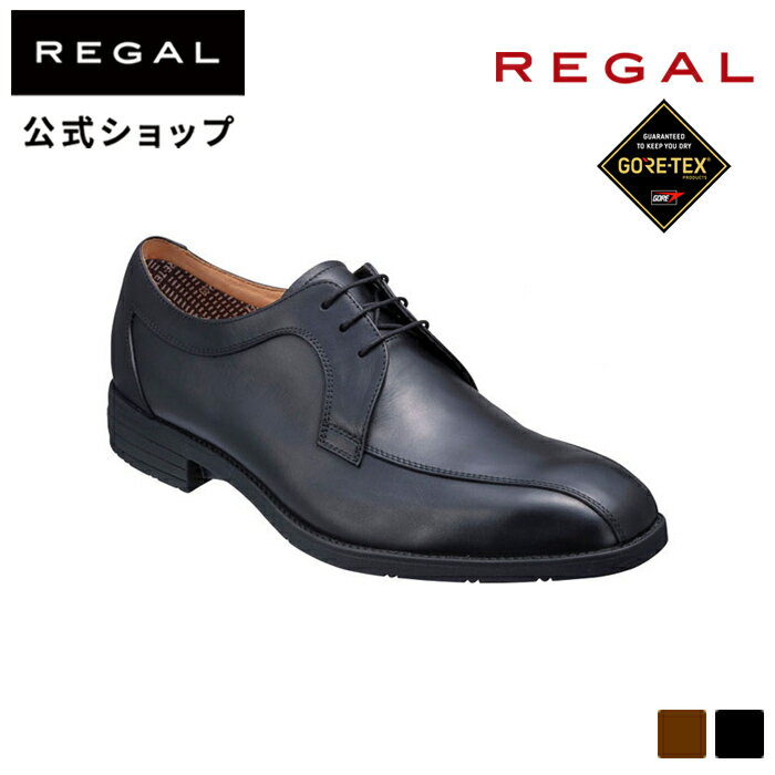 【公式】 REGAL 26BLBF スワールトウ （GORE-TEX SURROUND フットウェア） ブラック ビジネスシューズ メンズ リーガル | 靴 ビジネス くつ シューズ 本革 レザー レザーシューズ 防水 軽量 黒 ブラック 雨 撥水 仕事 革靴 結婚式 プレゼント