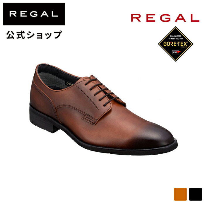 ▼SALE▼  REGAL 34HRBB プレーントウ （GORE-TEX フットウェア） ブラウン ビジネスシューズ メンズ リーガル | 靴 くつ シューズ ビジネス 革靴 本革 通勤 レザーシューズ レザー フォーマル ゴアテックス 防水 雨 プレーントゥ レイン