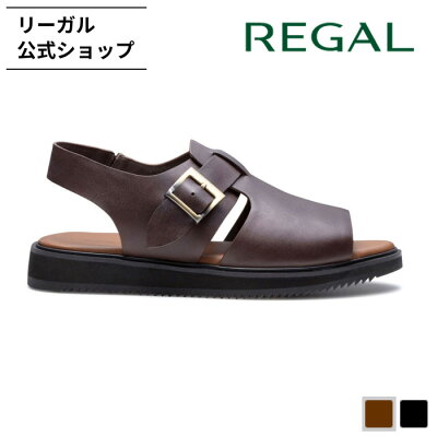 【公式】 REGAL 64HL サンダル ダークブラウン サンダル メンズ リーガル | 本革 レザー アウトドア コンフォートサンダル レザーサンダル ブランド メンズシューズ シューズ 紳士靴 カジュアルサンダル メンズサンダル カジュアルシューズ コンフォート 紳士 靴 カジュアル