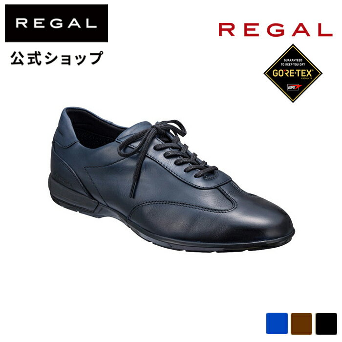 【公式】 REGAL 70CLBB レザースニーカー （GORE-TEX フットウェア） ネイビー メンズ リーガル | 男性用 シューズ ゴアテックス 靴 レザー スニーカー ビジネス カジュアル 本革 歩きやすい 革靴 雨 撥水 防水 履きやすい レイン メンズシューズ ビジネスシューズ 男性 革