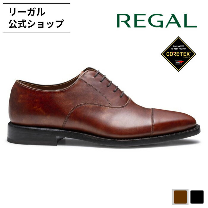 【公式】 REGAL 218S ストレートチップ GORE-TEX ダークブラウン ビジネスシューズ メンズ リーガル | 靴 革靴 メンズシューズ ビジネス シューズ 紳士靴 通勤靴 レザーシューズ ドレスシューズ 本革 紳士 ゴアテックス 防水 ブランド 通気性 結婚式 歩きやすい 仕事 茶色