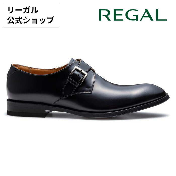 【公式】 REGAL 813R モンクストラップ ブラック ビジネスシューズ メンズ リーガル | 靴 くつ シューズ 革靴 本革 ビジネス レザーシューズ レザー 通勤 仕事 軽量 黒 日本製 ブランド フォーマルシューズ フォーマル 冠婚葬祭 本皮 男性 皮靴 牛革