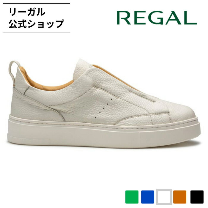 【公式】 REGAL 84KL ディアスキン スリッポン ホワイト カジュアルシューズ メンズ リーガル