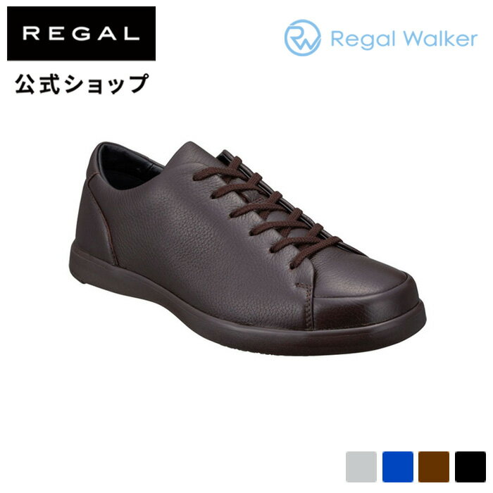 ▼SALE▼【公式】 Regal Walker 324WBF ディアスキン スニーカー ダークブラウン メンズ リーガル ウォーカー 靴 くつ シューズ 革靴 おしゃれ カジュアル 本革 レザースニーカー レザー メンズシューズ 歩きやすい 履きやすい きれいめ 茶 プレゼント