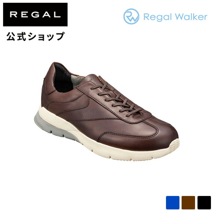 リーガル レザースニーカー メンズ ▼SALE▼ 【公式】 Regal Walker 334WBB レースアップレザースニーカー ダークブラウン メンズ リーガル ウォーカー | regal 靴 シューズ レザー レザーシューズ メンズ靴 メンズシューズ 本革 スニーカー レザースニーカー メンズスニーカー カジュアル 牛革