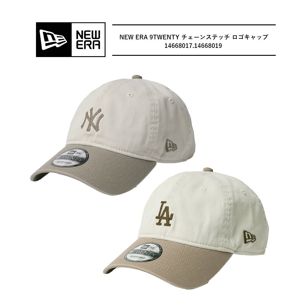 ニューエラ キャップ メンズ ニューエラ 9twenty newera キャップNEWERA 9TWENTY チェーンステッチ ニューヨーク・ヤンキース ロサンゼルス・ドジャース new era 9twenty 920 ロゴキャップ ロゴ刺繍 メンズ レディース ユニセックス サイズ調整可 14668017.14668019