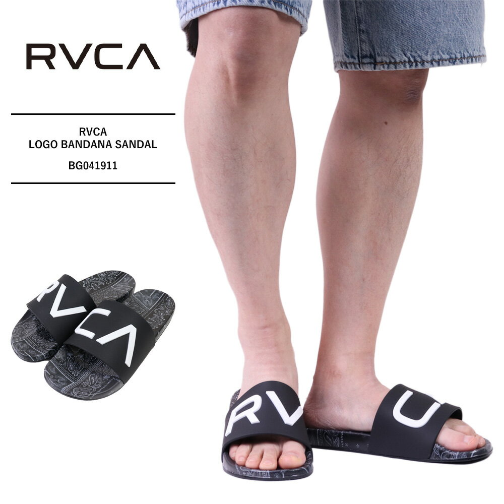 ルーカ サンダル ルーカ RVCA ルーカ サンダル シャワーサンダル スライドサンダル バンダナ柄LOGO BANDANA SANDAL ファッションサンダルアウトドア 野外 フェス 海 ユニセックス BG041911
