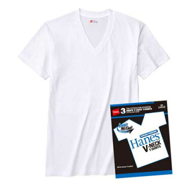 ≪ネコポスで送料300円≫【Hanes】 ヘインズ メンズ 3P-VネックTシャツ BLUE PACK（ブルーパック） H2125TN/HM2125G