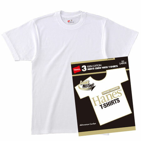 ≪ゆうパケットで送料300円≫【Hanes】 ヘインズ メンズ 3P-Tシャツ GOLD PACK（ゴールドパック） クルーネック H2155TN/HM2155G